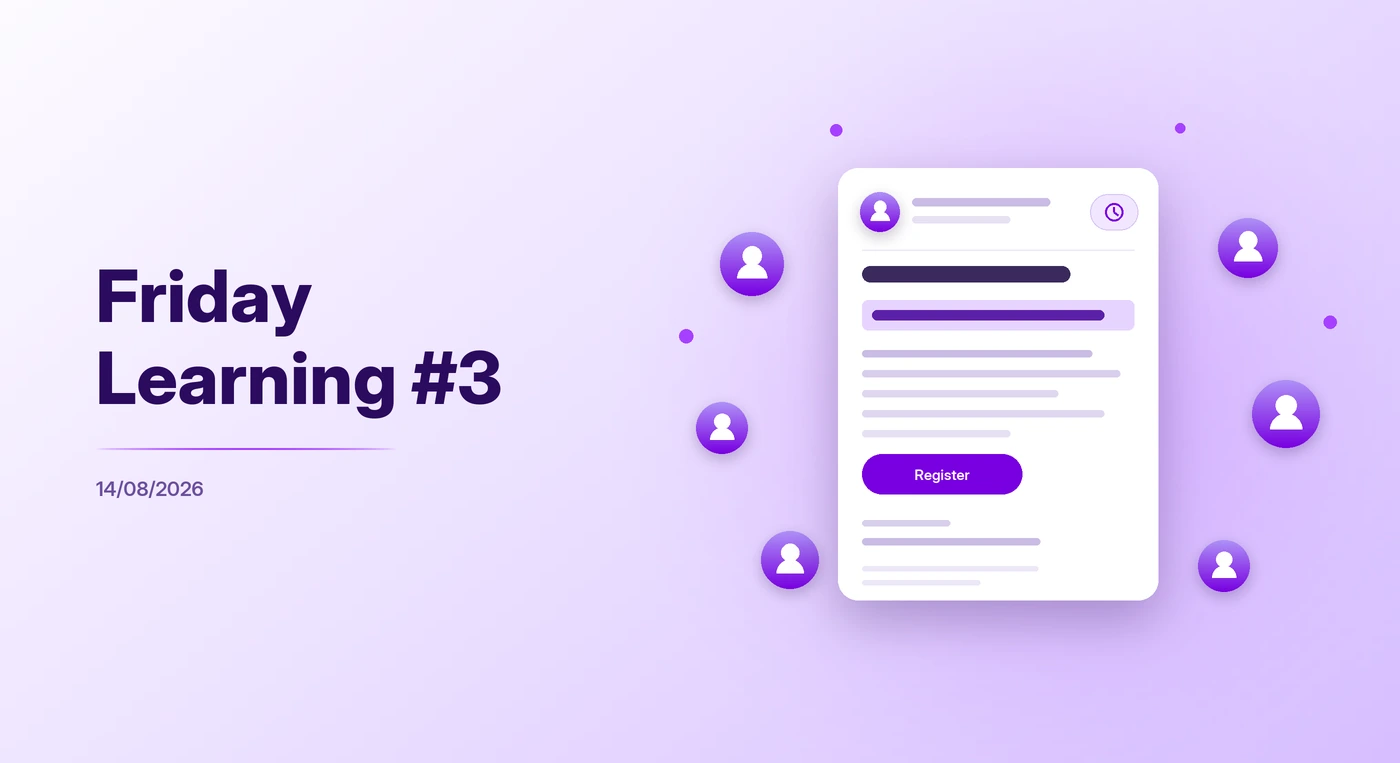 Friday Learning number 3, 14 August 2026. An illustration of a reminder email with its opening line highlighted, feeding through a funnel into an audience of people.